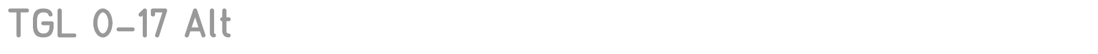 TGL 0-16 font preview